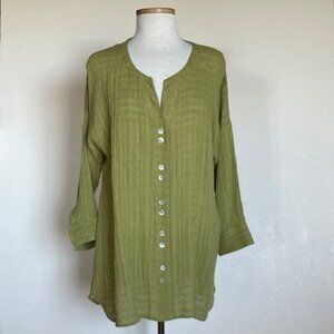 Soft Surroundings Gauze Tunic Top size L